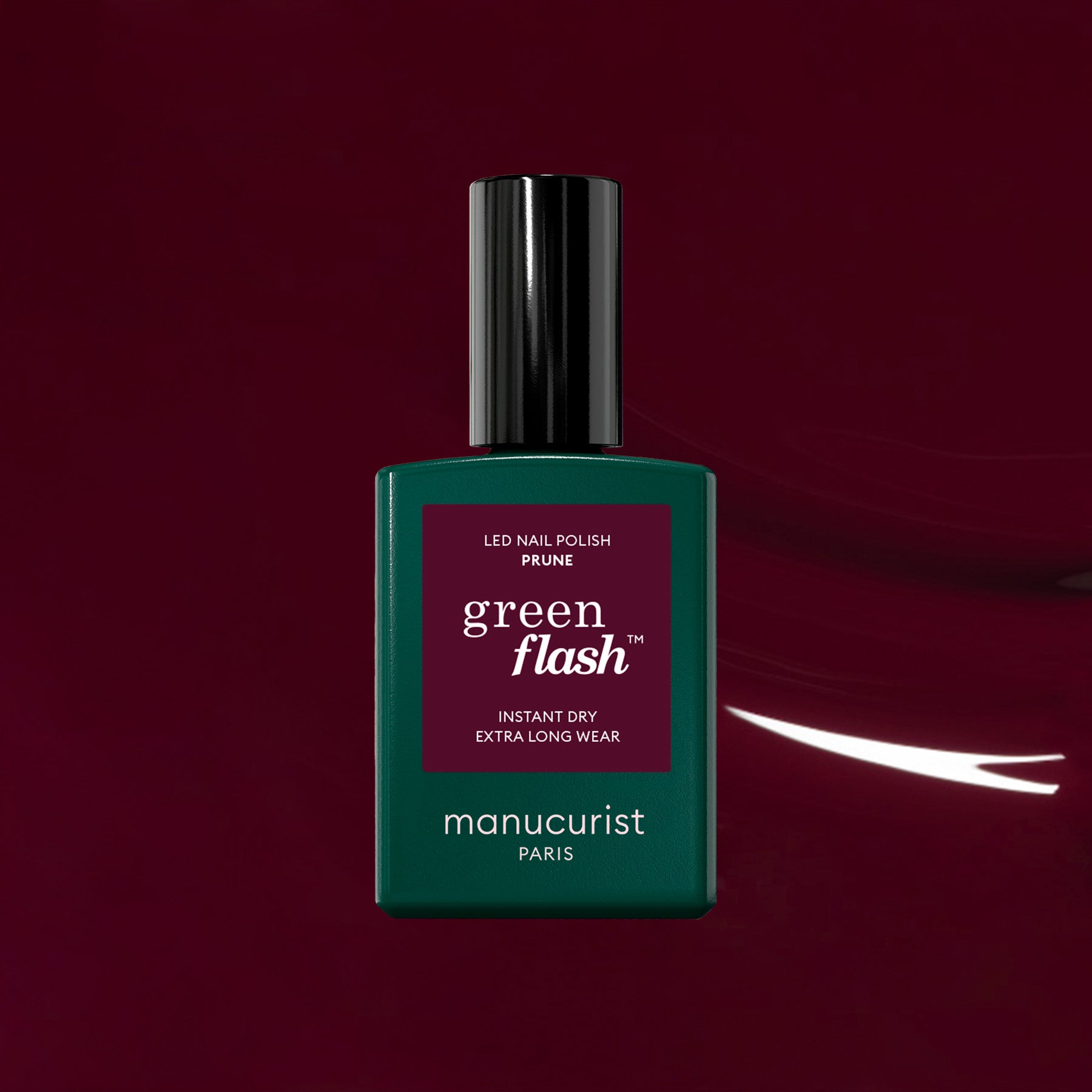 manucurist-green-flash-prune-semi-permanenter-nagellack-bordeaux-weinrot image 1