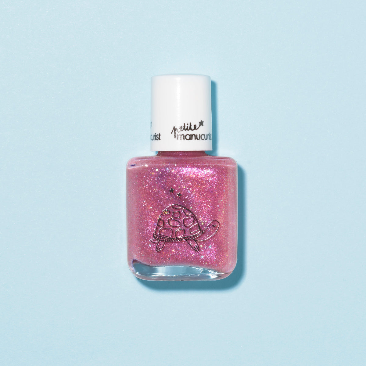 manucurist-betty-die-schildkr-te-kinder-nagellack-himbeerosa-glitzer image 1