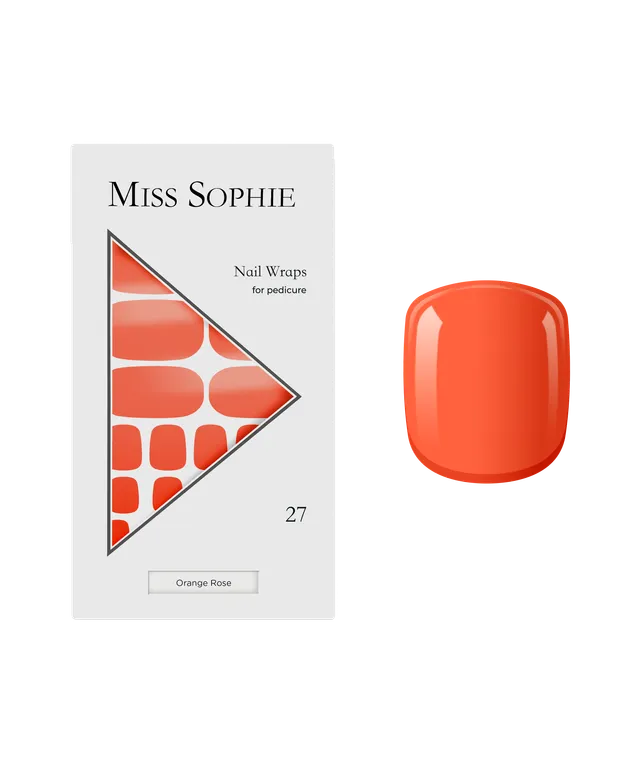 miss-sophie-orange-rose-pedicure-nagelfolien-f-r-fussn-gel-in-orange image 1