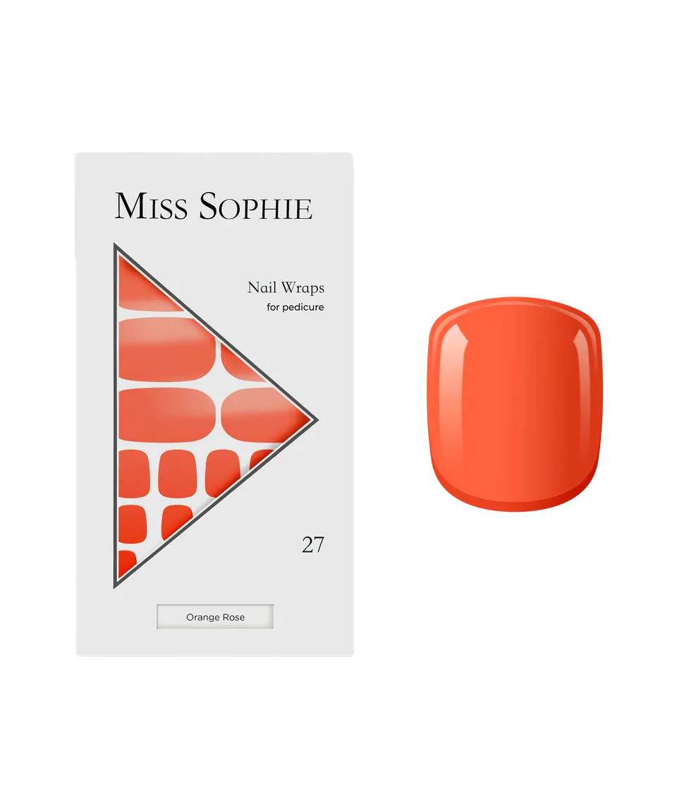miss-sophie-orange-rose-pedicure-nagelfolien-f-r-fussn-gel-in-orange image 1