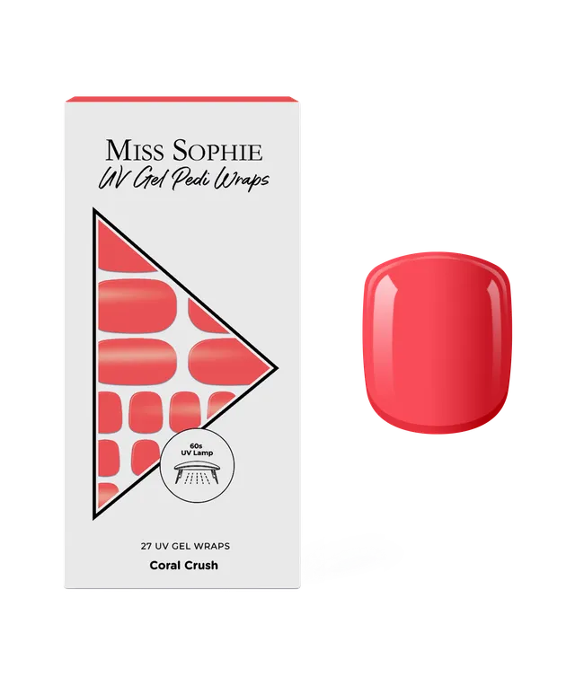 miss-sophie-coral-crush-uv-gel-nagelfolie-pedicure-koralle image 1