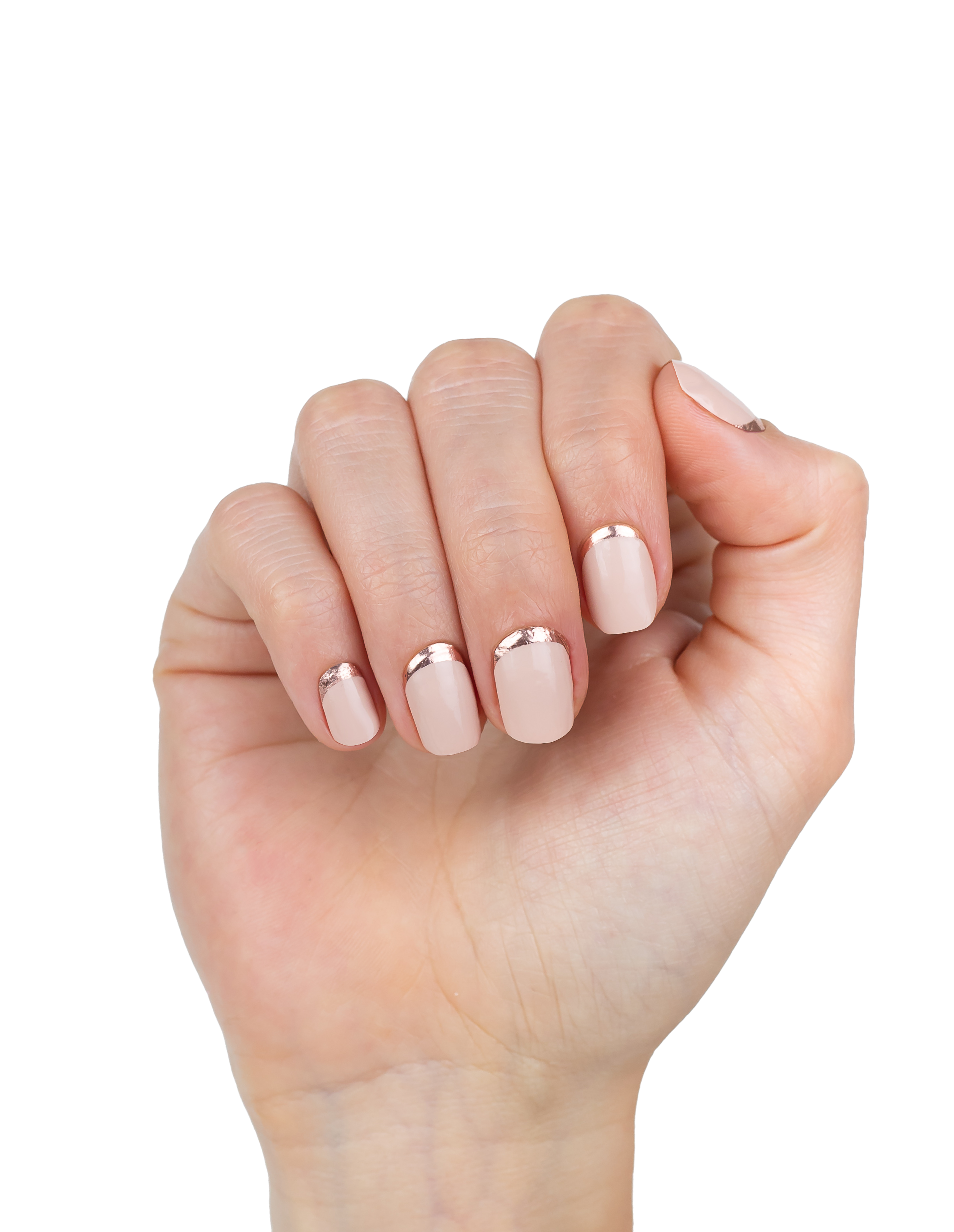 miss-sophie-honeymoon-nail-wraps-in-pudrigem-ros-mit-metallic image 2