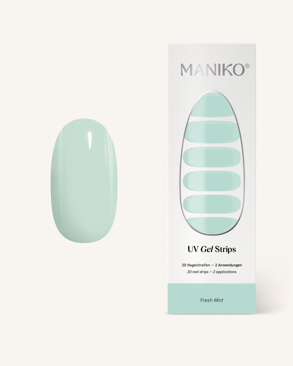 maniko-fresh-mint-uv-gel-strips-manik-re image 1