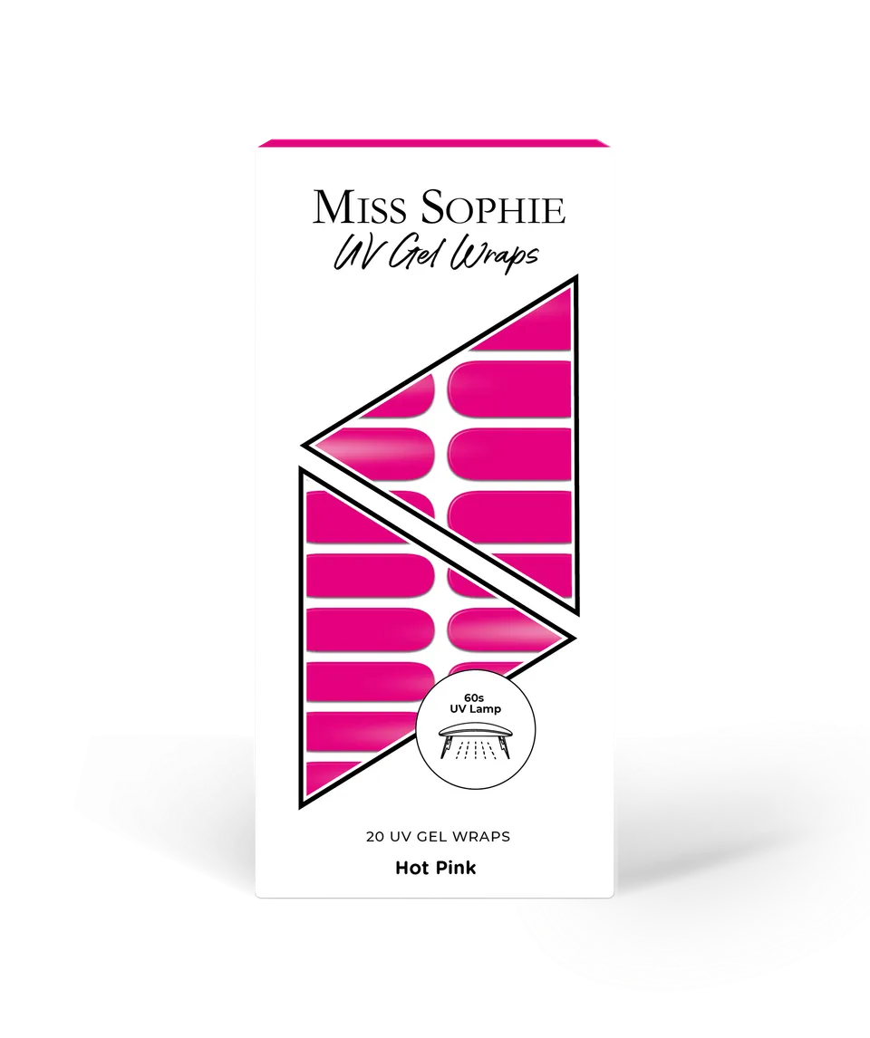 miss-sophie-hot-pink-uv-gel-wraps-neon-pink image 1