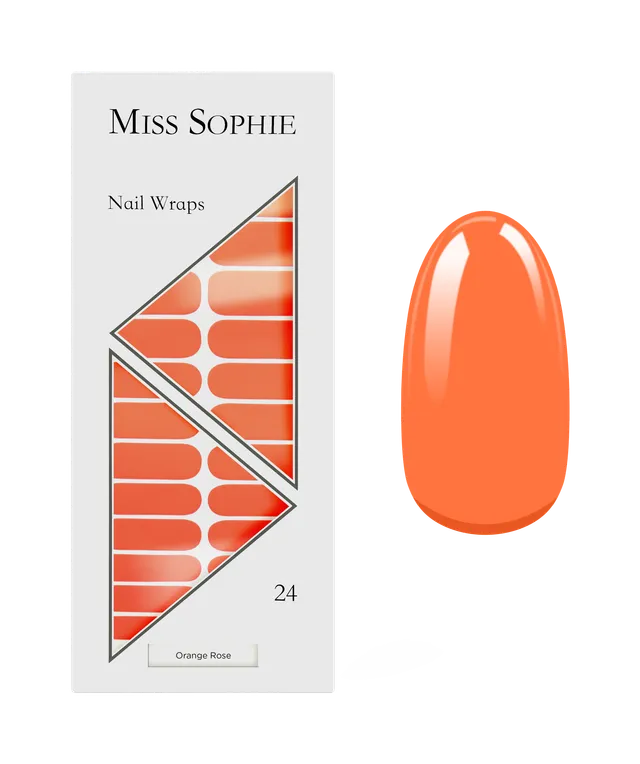 miss-sophie-orange-rose-nagelfolien-leuchtendes-orange-sommer image 1