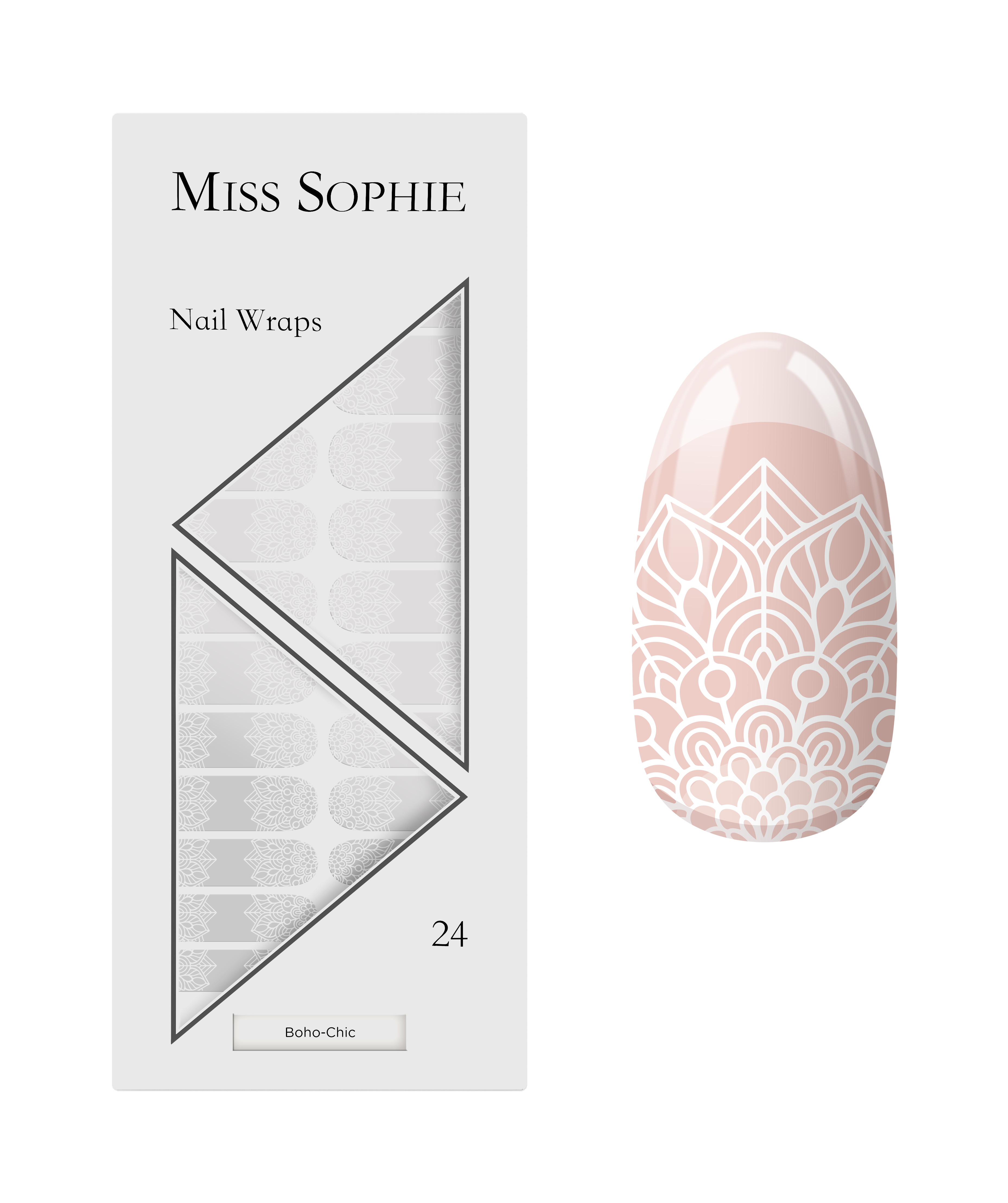 miss-sophie-boho-chic-nail-wraps-transparent-bohemian-hochzeit image 1