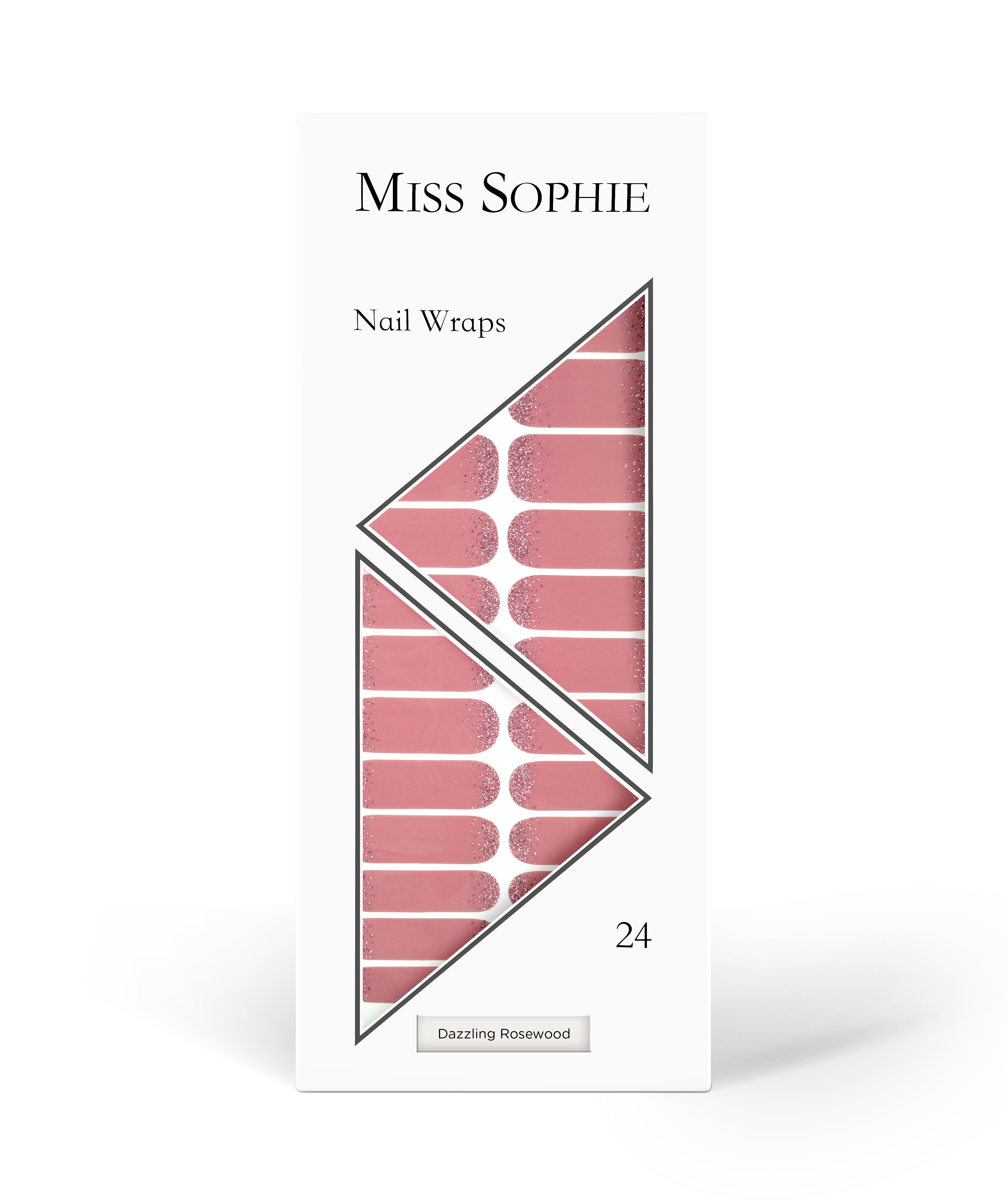 miss-sophie-dazzling-rosewood-nail-wraps-rosenholz-glitzer image 5