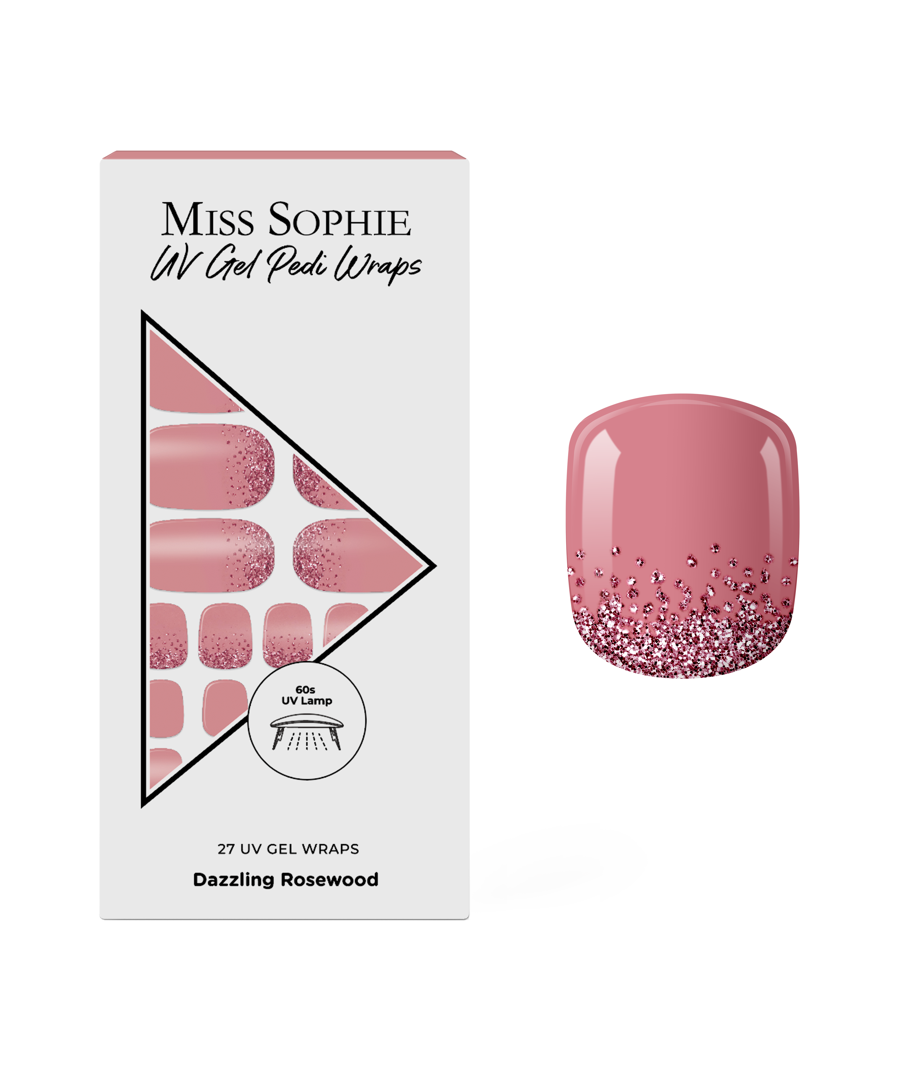 miss-sophie-dazzling-rosewood-uv-pedik-re-uv-gel-wraps-pedi-24-streifen image 1