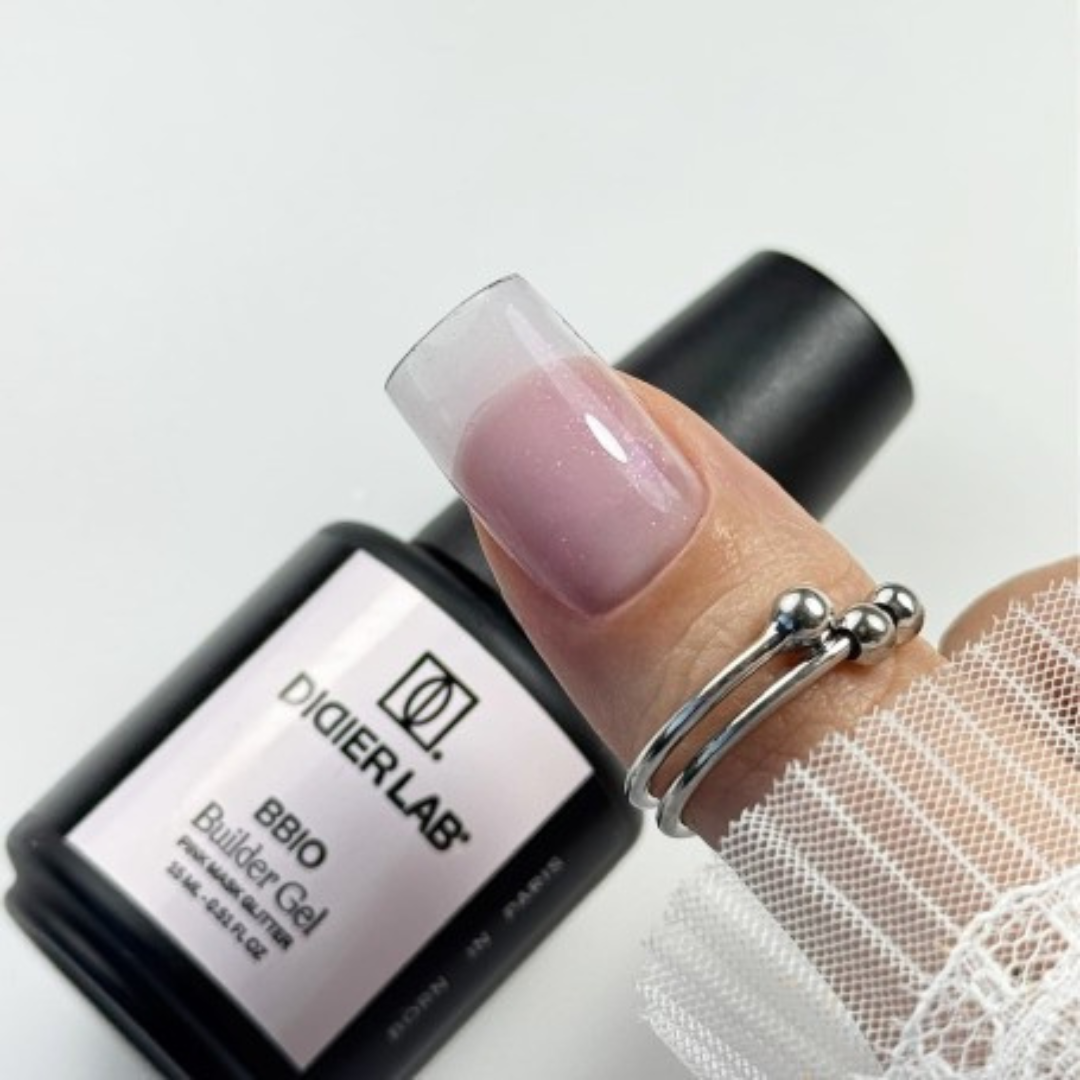 didier-lab-bbio-builder-gel-in-bottle-pink-mask-glitter-15-ml image 1