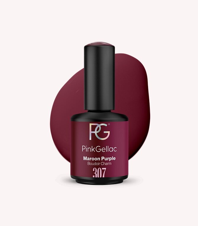 pink-gellac-307-maroon-purple-gel-nagellack-violett-creme image 1