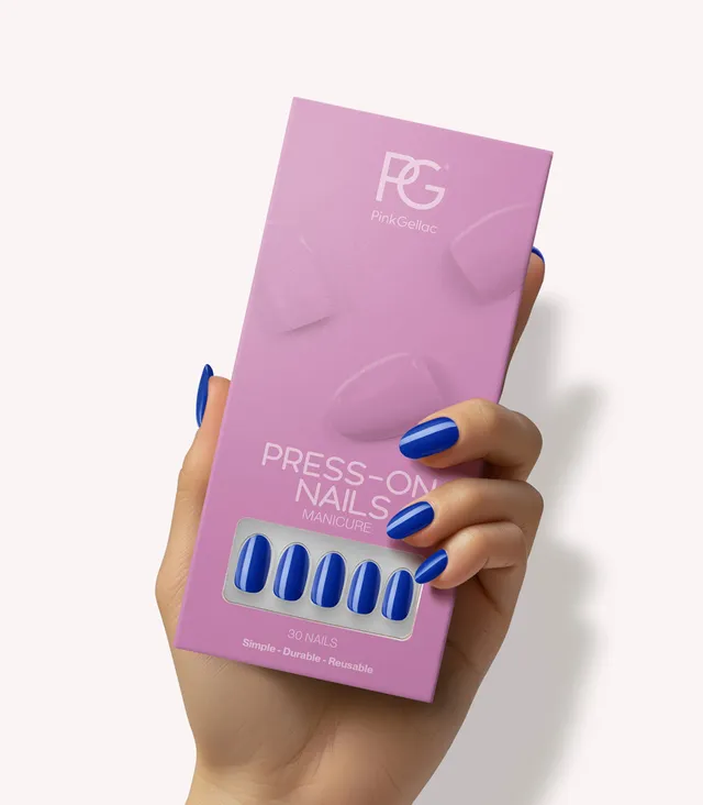 pink-gellac-221-delighted-blue-press-ons-rund-mittel image 1