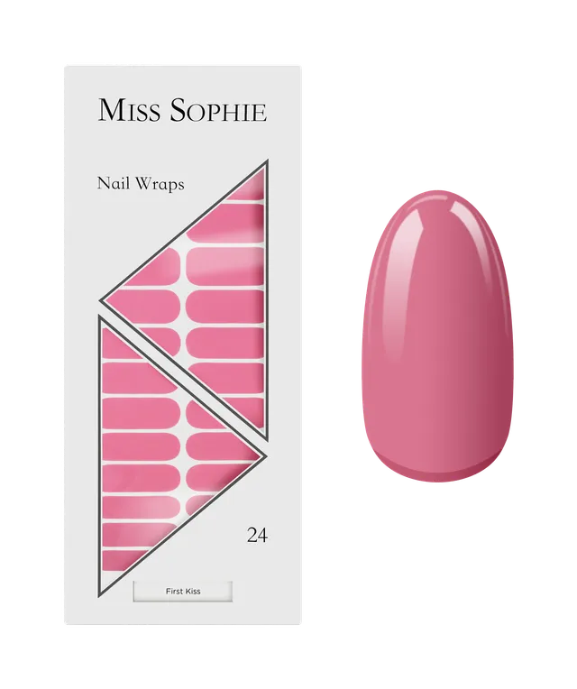 miss-sophie-first-kiss-nail-wraps-strahlendes-rosa image 1