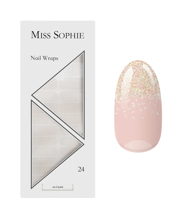 miss-sophie-ice-crystal-nail-wraps-transparent-glitzer-spitzen image 1