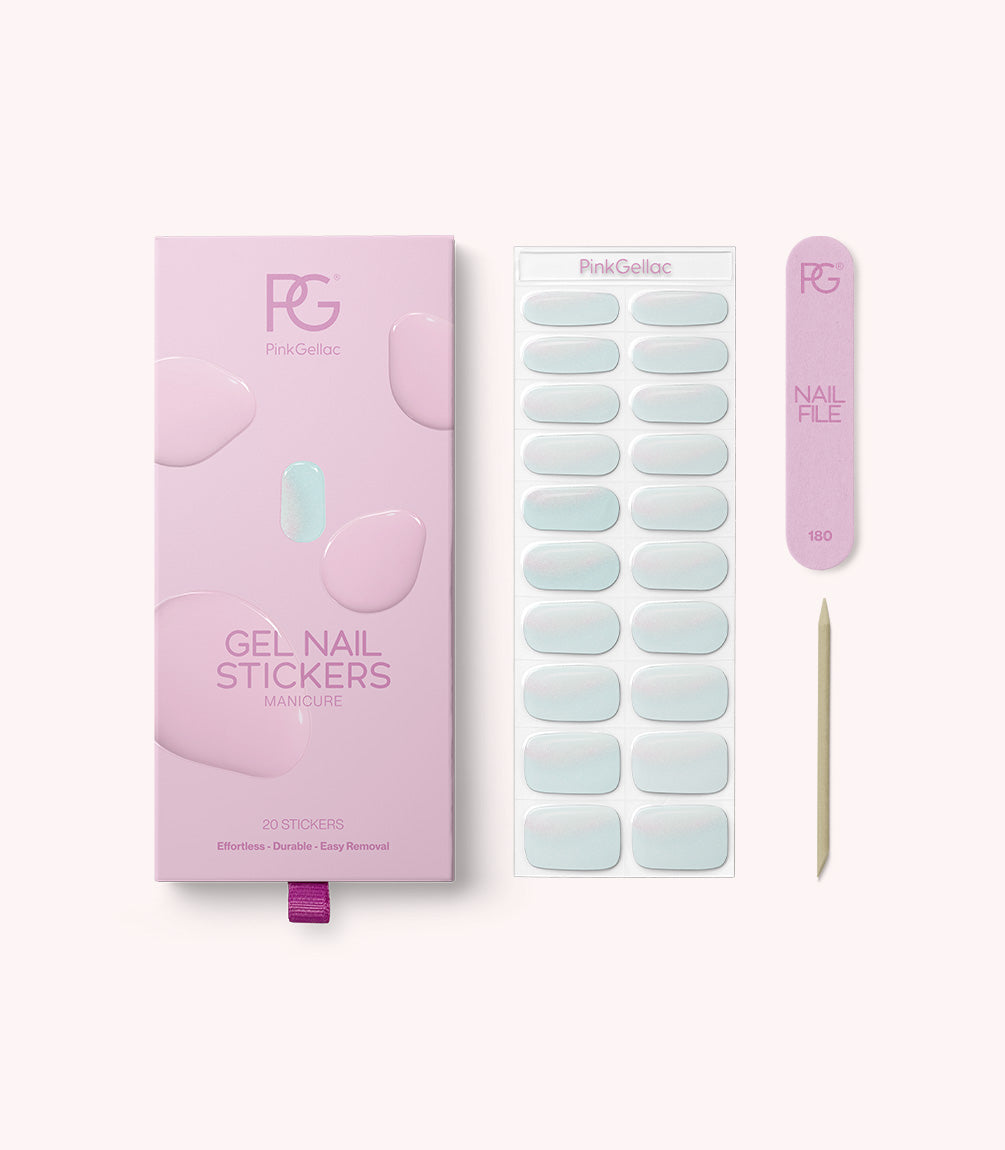 pink-gellac-012-minty-chrome-gel-nail-stickers-spiegel-effekt image 2
