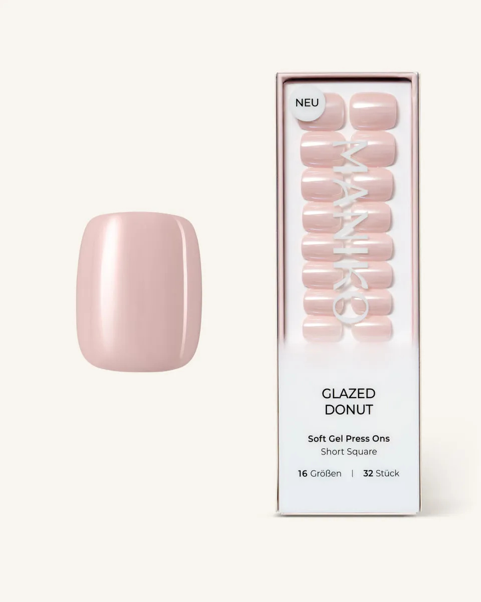 maniko-glazed-donut-short-square-soft-gel-press-ons image 1