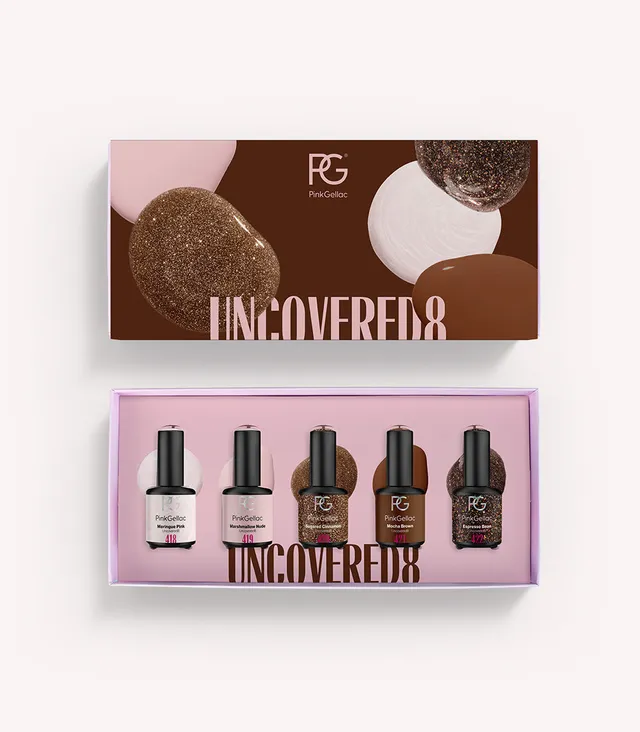 pink-gellac-uncovered8-set-5-teiliges-gel-nagellack-kollektions-set image 1