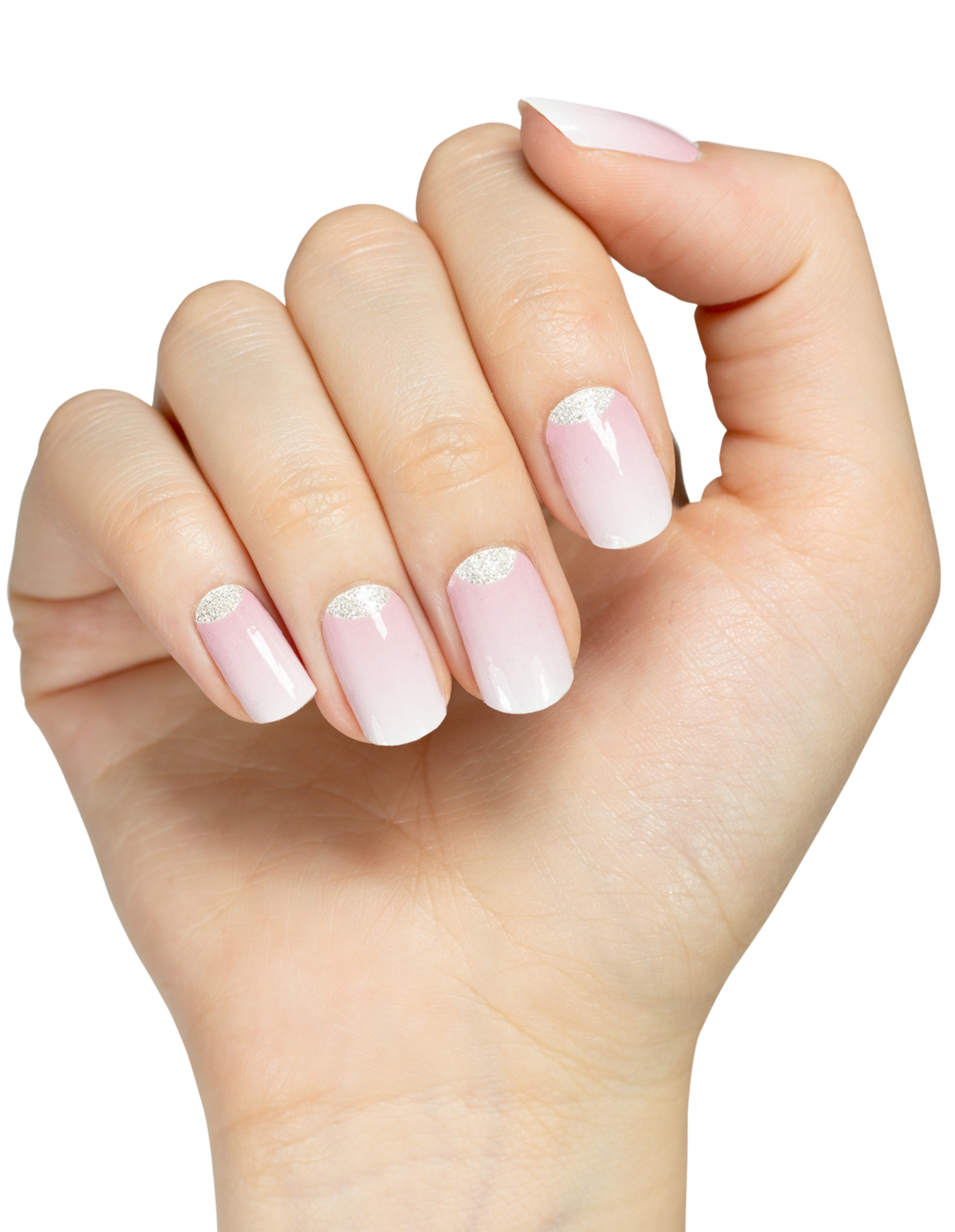 miss-sophie-gossip-girl-nagelfolien-ros-babyboomer-mit-glitzer image 2