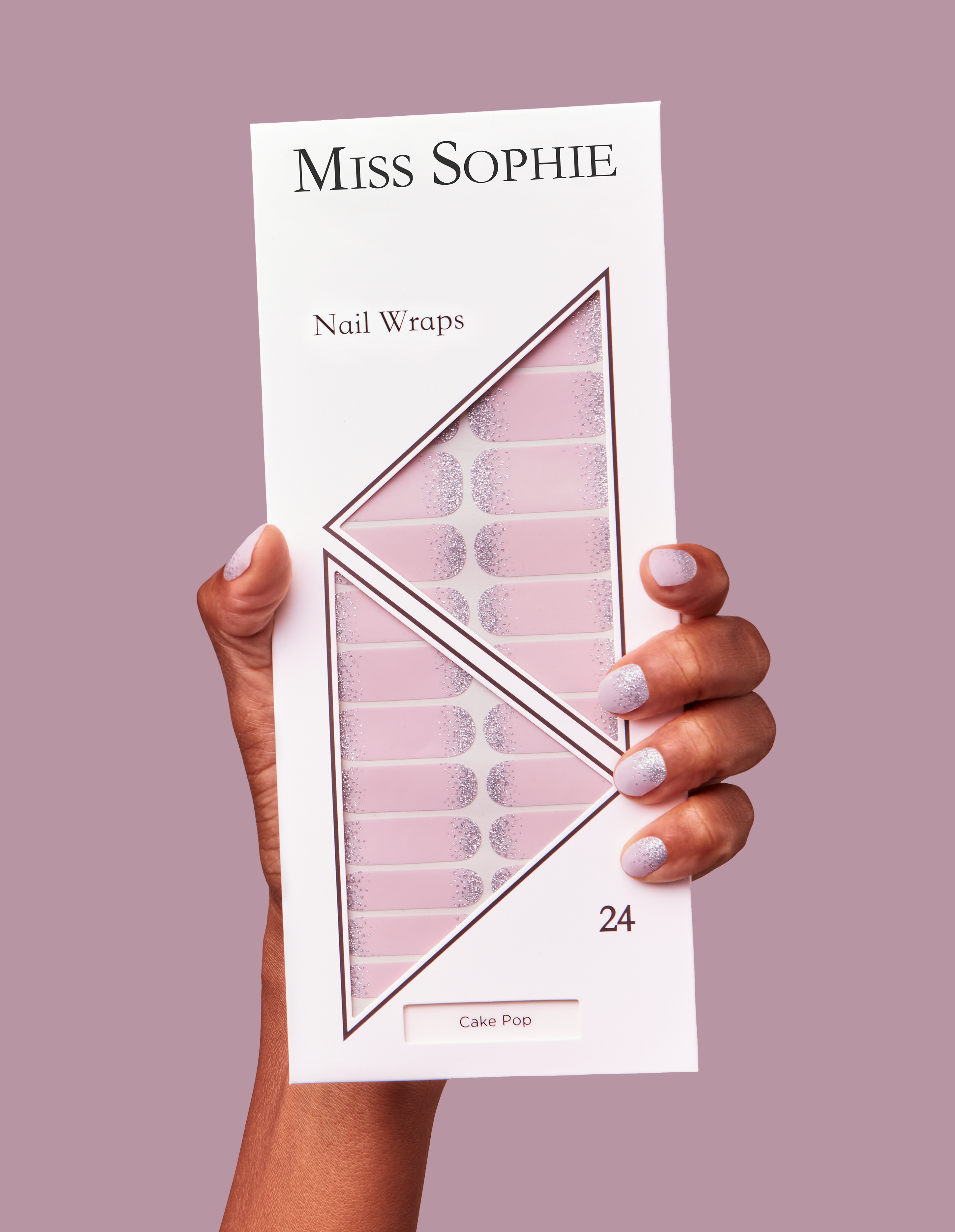 miss-sophie-cake-pop-nagelfolie-glitter-rosa-nail-wraps image 4