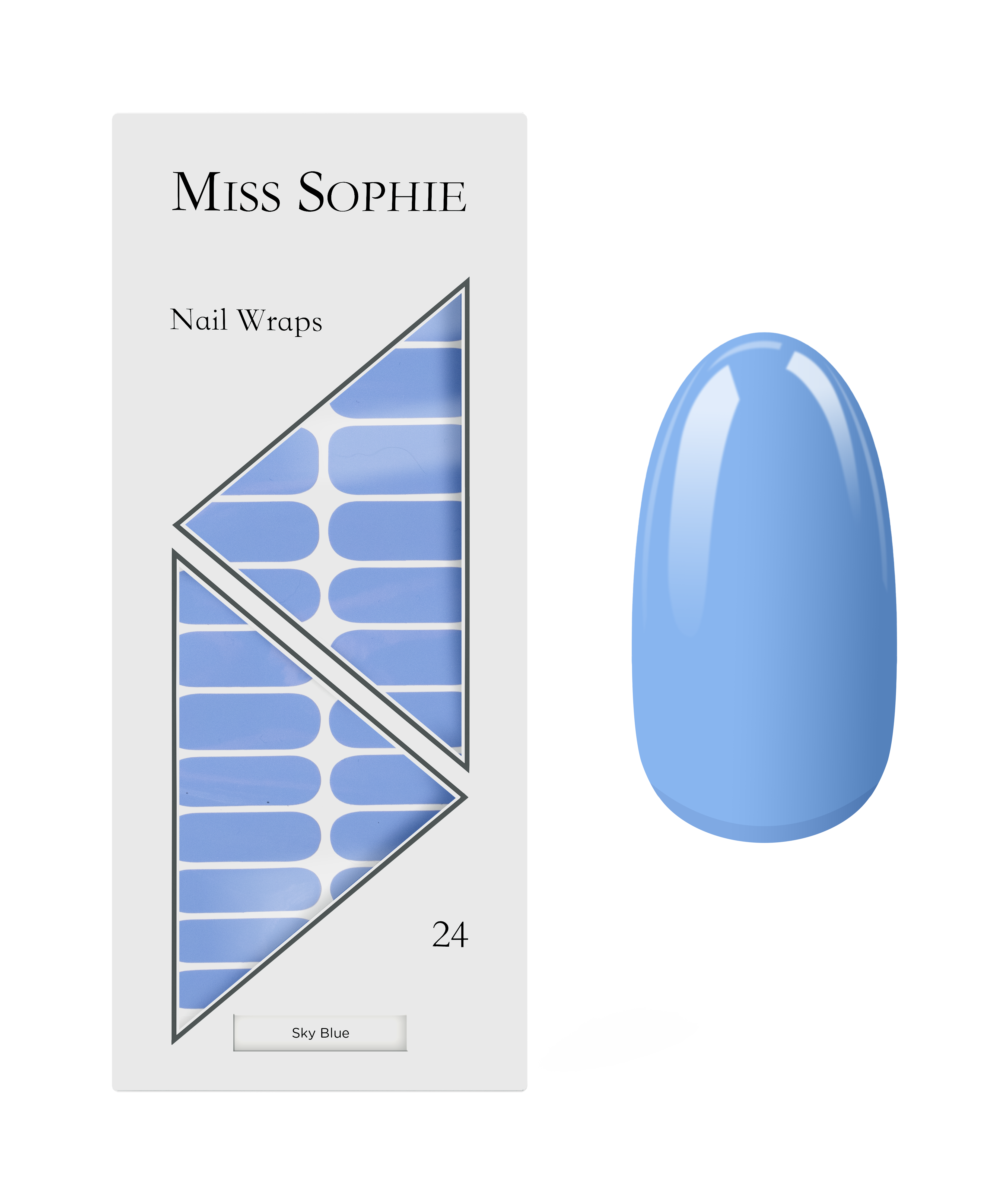 miss-sophie-sky-blue-nail-wraps-frisches-hellblau image 1