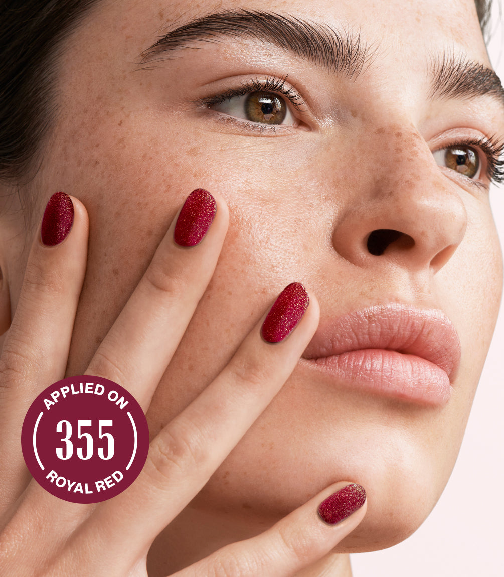 pink-gellac-effekt-coat-set-gold-glitter-355-royal-red image 2