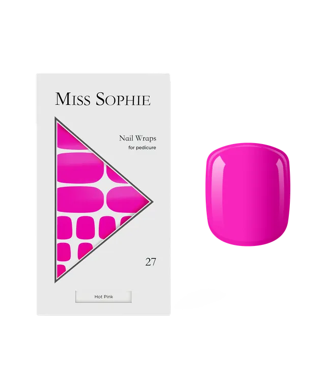 miss-sophie-hot-pink-pedicure-nagelfolien image 1
