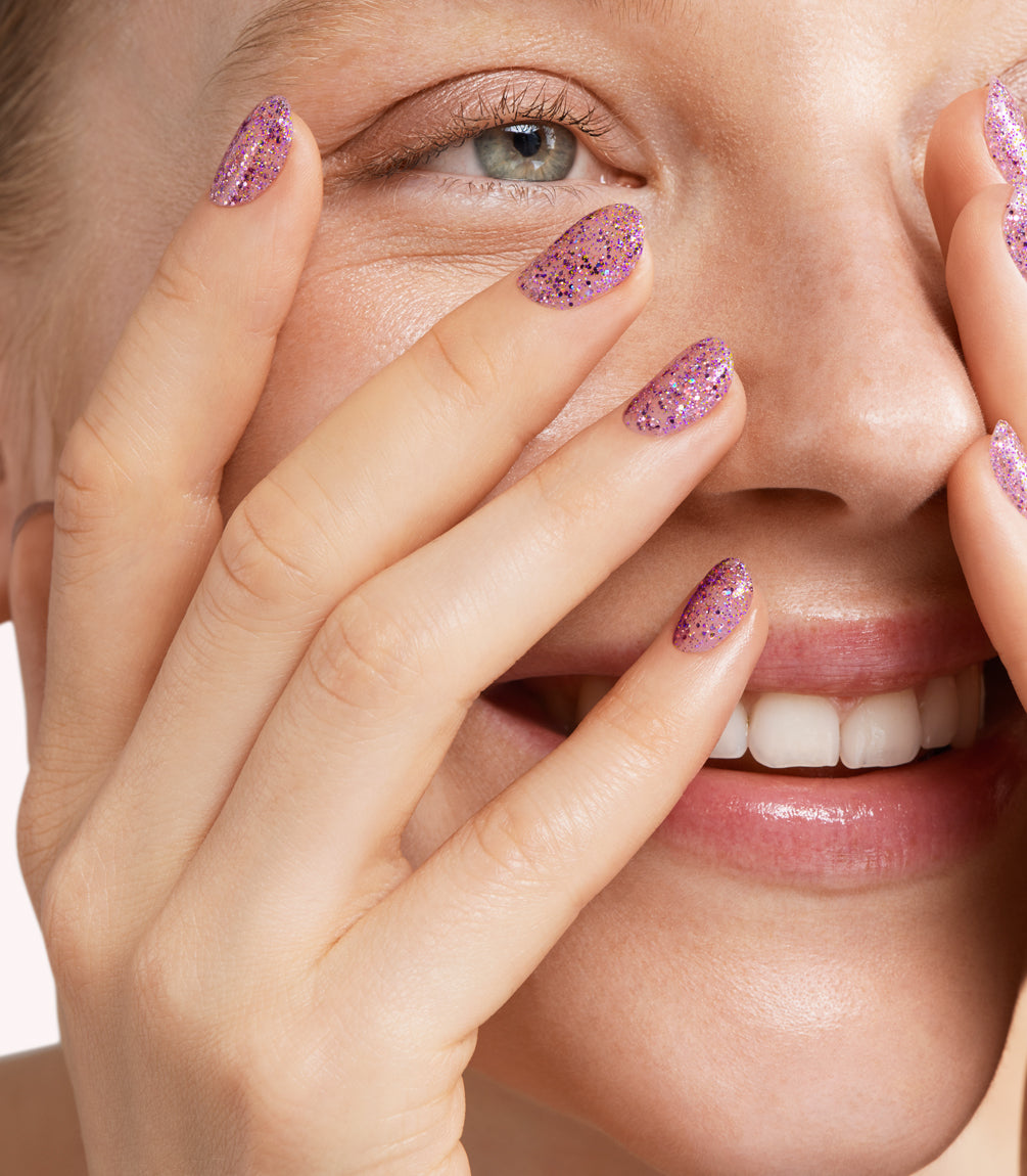 pink-gellac-206-bedazzled-purple-gel-nagellack-glitzer image 3