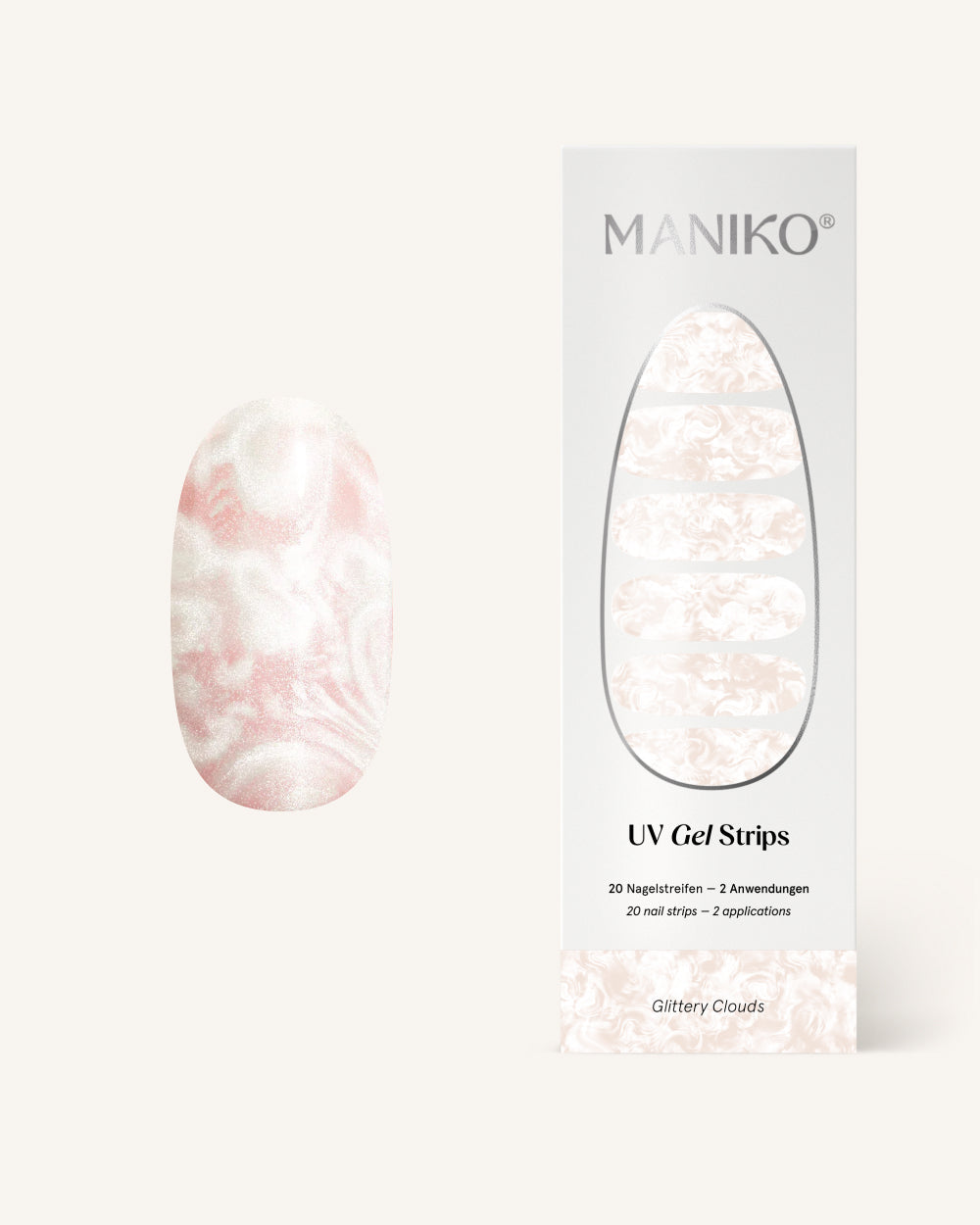maniko-glittery-clouds-uv-uv-gel-strips-manik-re-semi-transparent image 1
