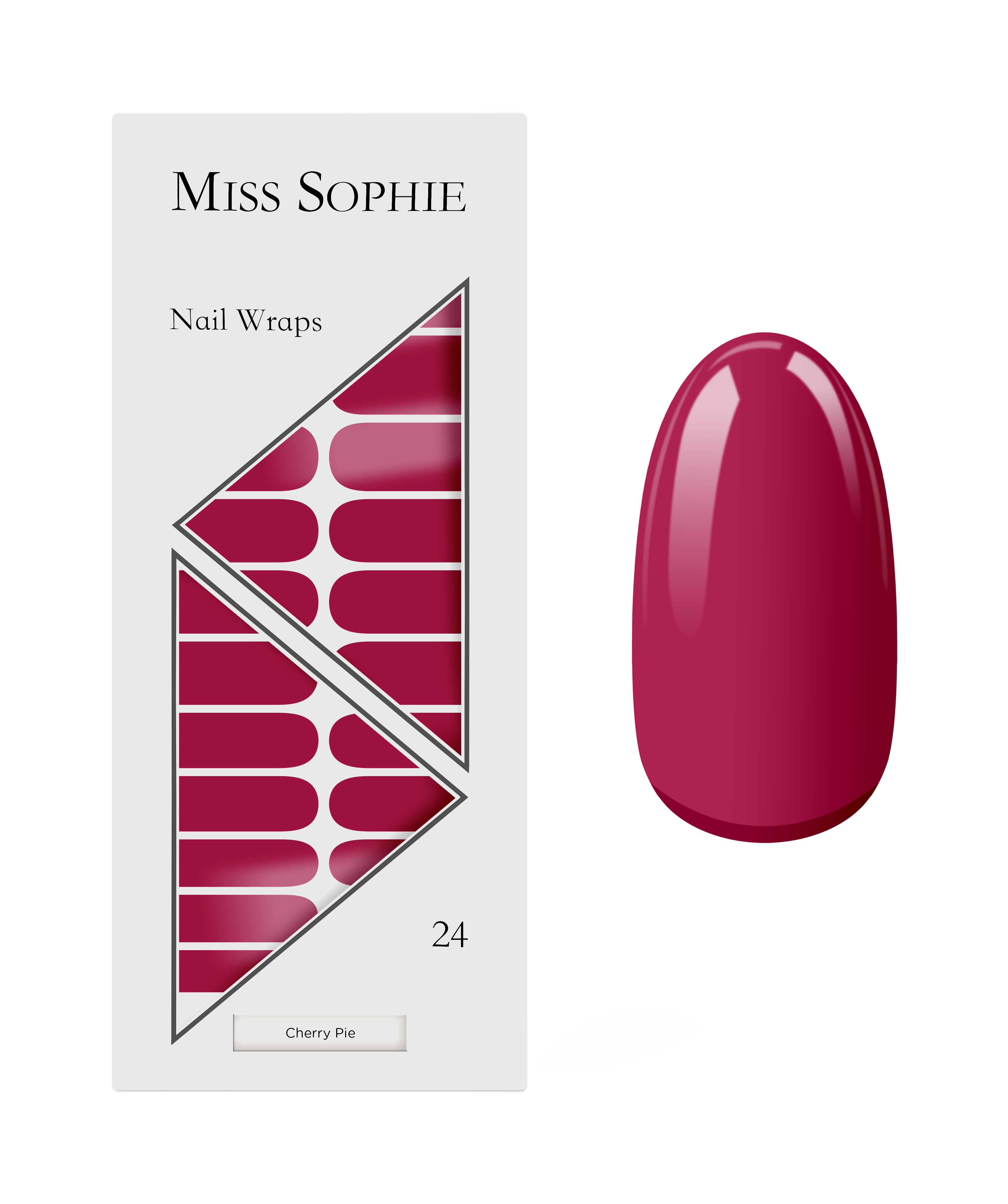 miss-sophie-cherry-pie-nagelfolien-kirschrot-solid image 1