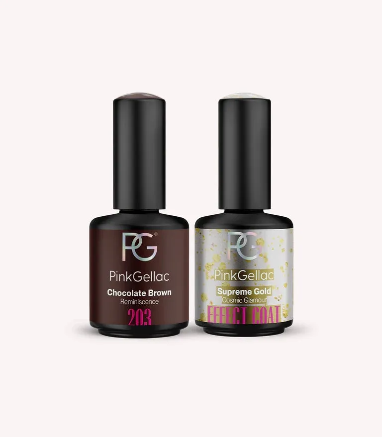 pink-gellac-effekt-coat-set-supreme-gold-203-chocolate-brown image 1
