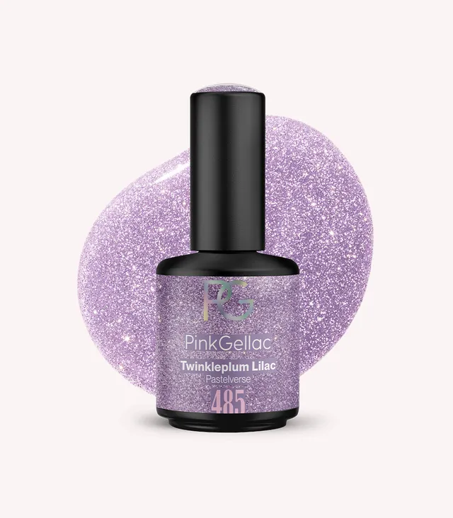 pink-gellac-485-twinkleplum-lilac-gellack-pastelverse-glitzer image 1