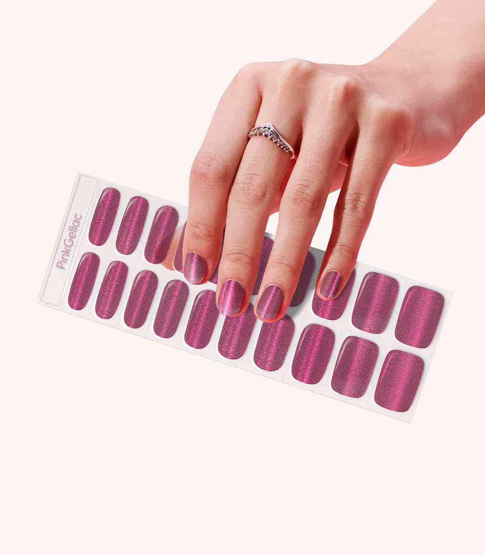 pink-gellac-027-cat-eye-flamenco-red-gel-nail-sticker-manik-re image 1