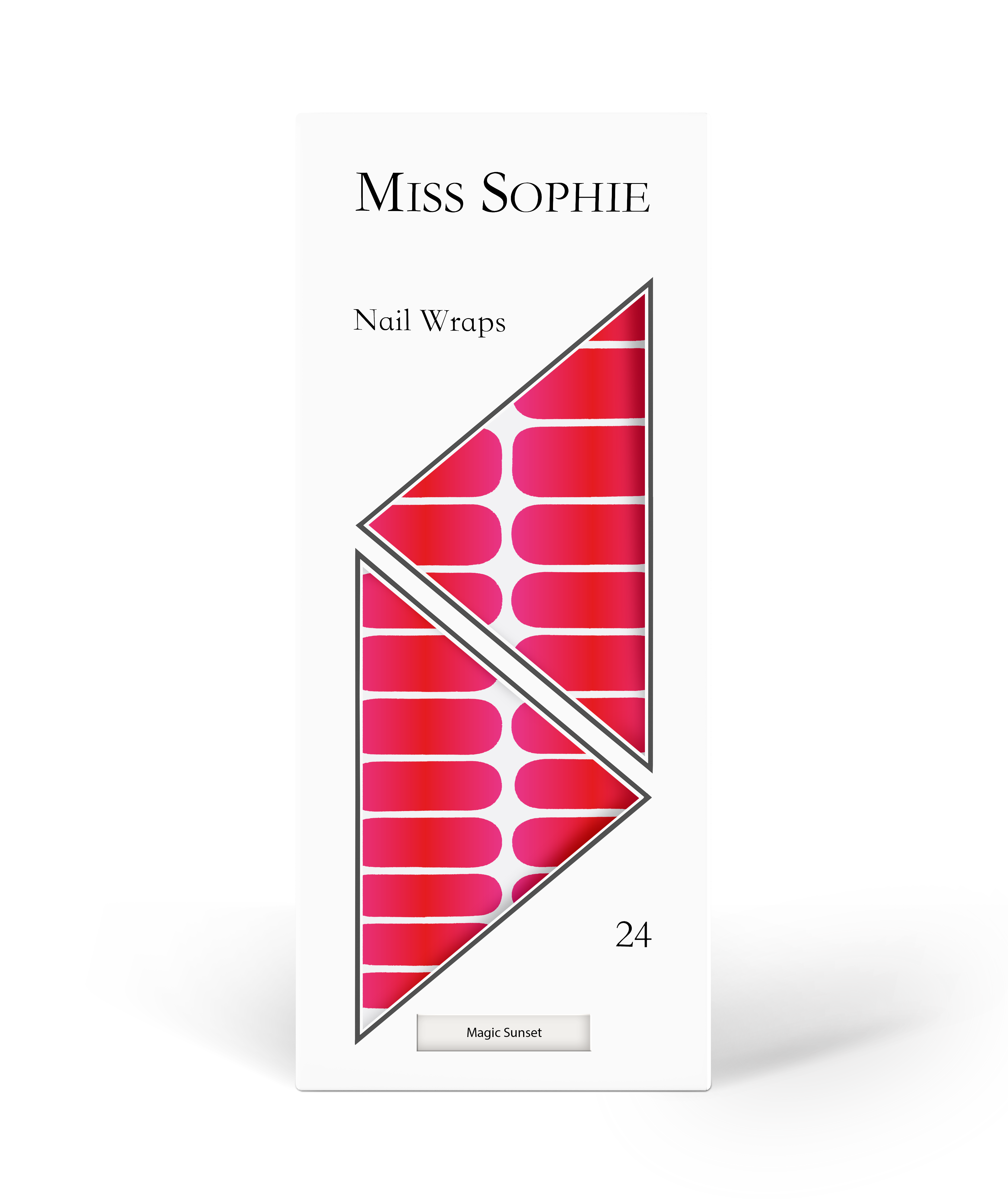 miss-sophie-magic-sunset-nagelfolie-rot-pink-colorblocking image 1
