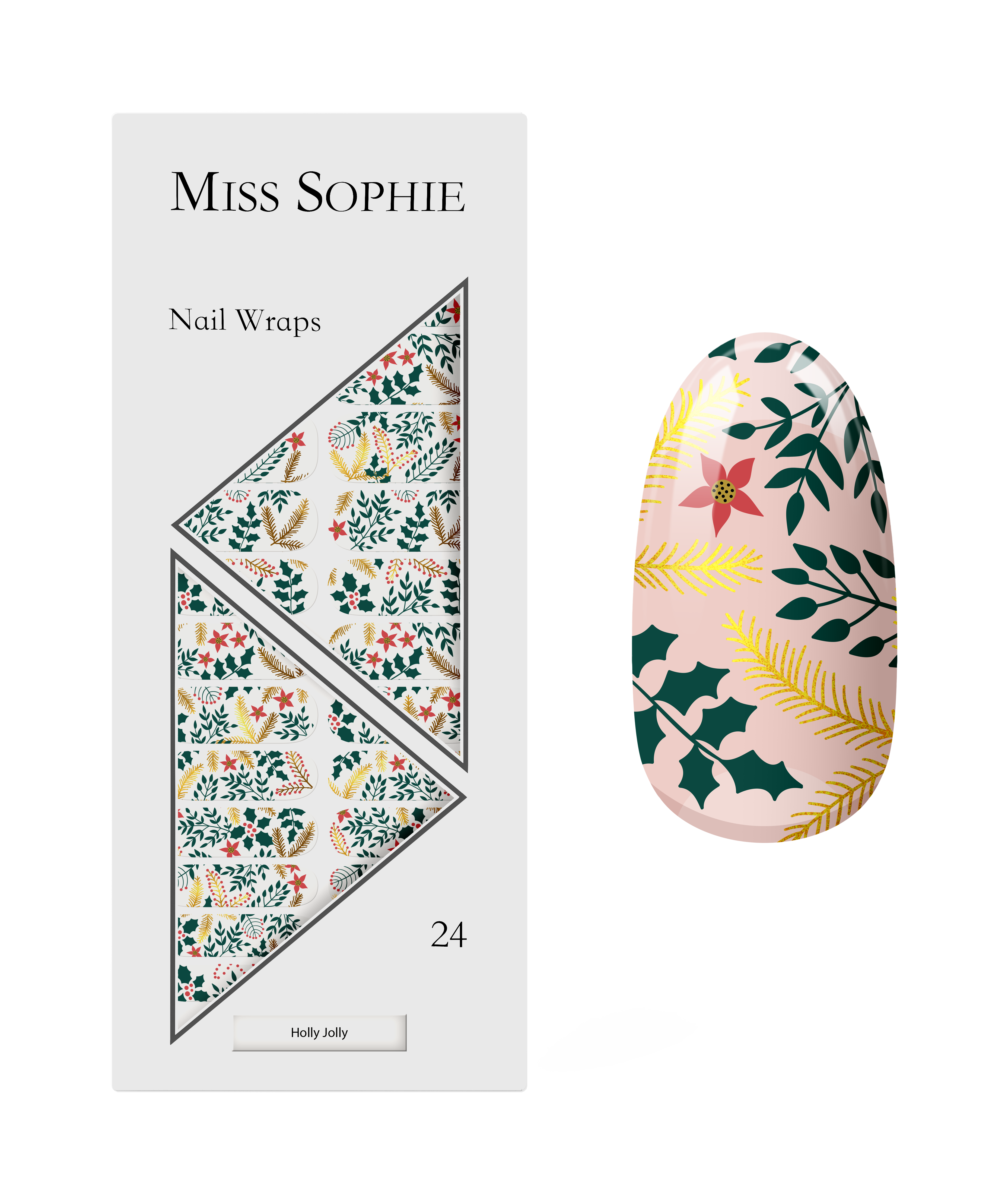 miss-sophie-holly-jolly-nail-wraps image 1