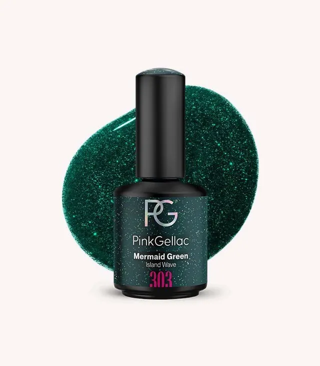 pink-gellac-303-mermaid-green-gel-nagellack image 1
