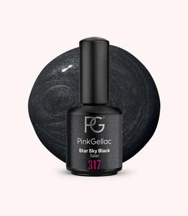 pink-gellac-317-star-sky-black-gel-nagellack-safari-schimmer image 1
