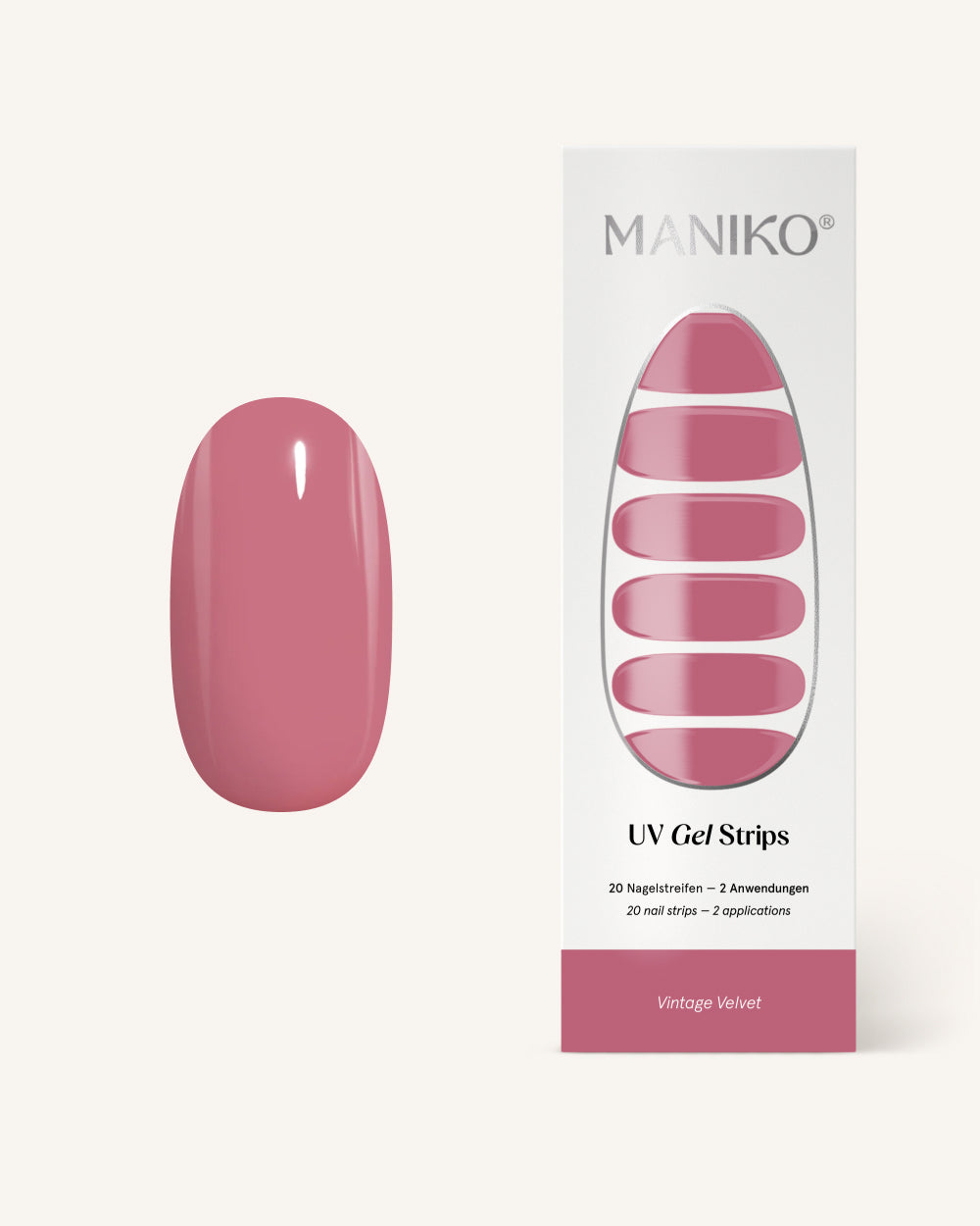 maniko-vintage-velvet-uv-gel-strips-gedecktes-rosa image 1