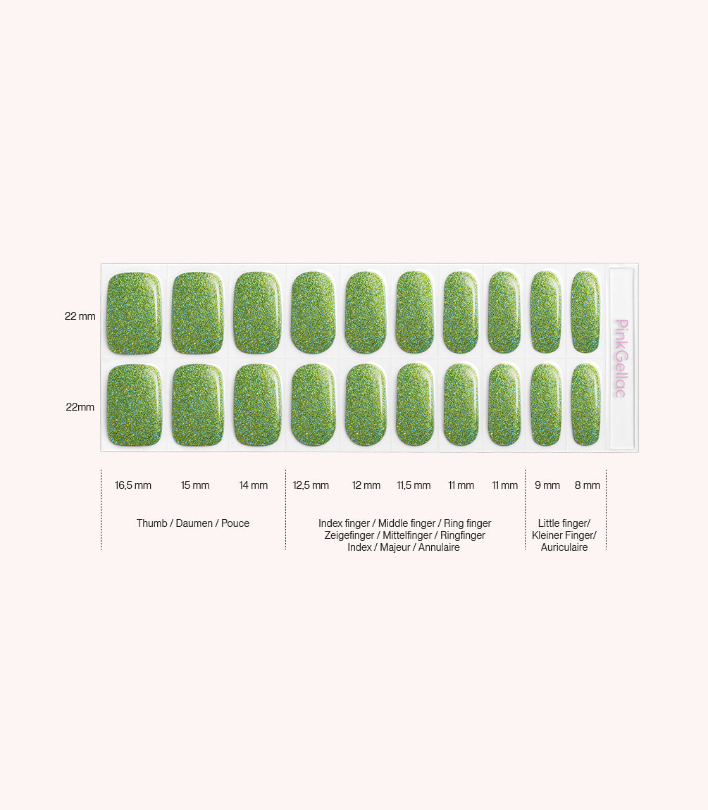 pink-gellac-035-sparkling-green-holografische-gel-nail-sticker image 4