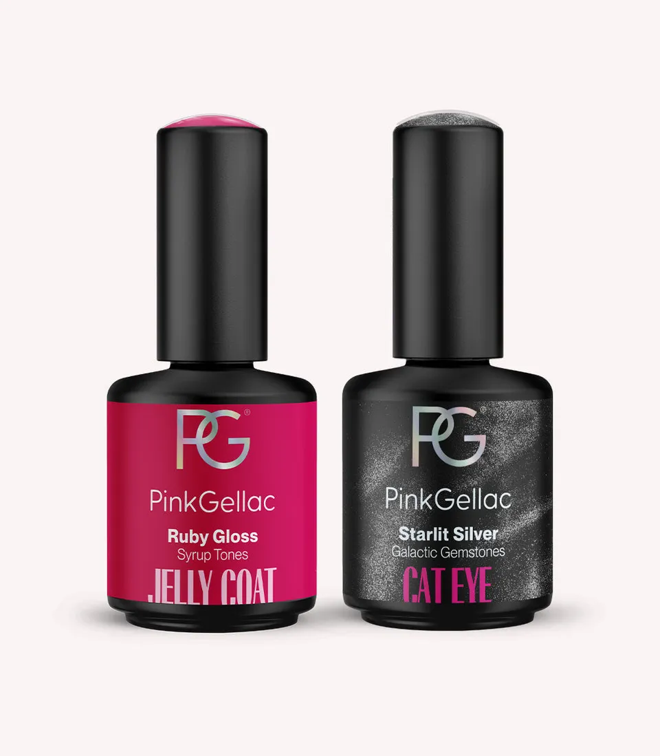 pink-gellac-jelly-coat-set-ruby-gloss-gel-topcoat-bundle image 1