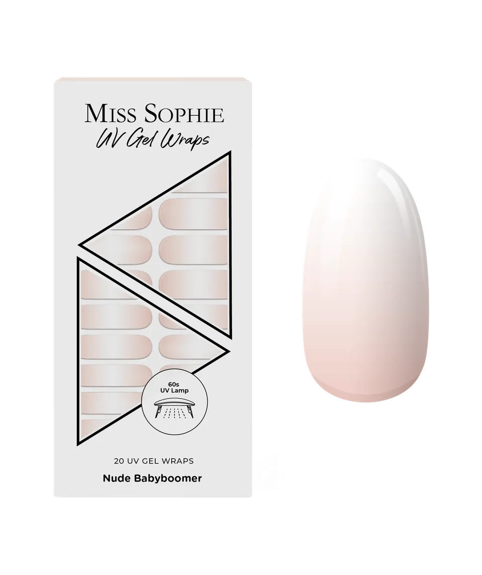 miss-sophie-nude-babyboomer-uv-gel-wraps-beige-wei-verlauf image 1