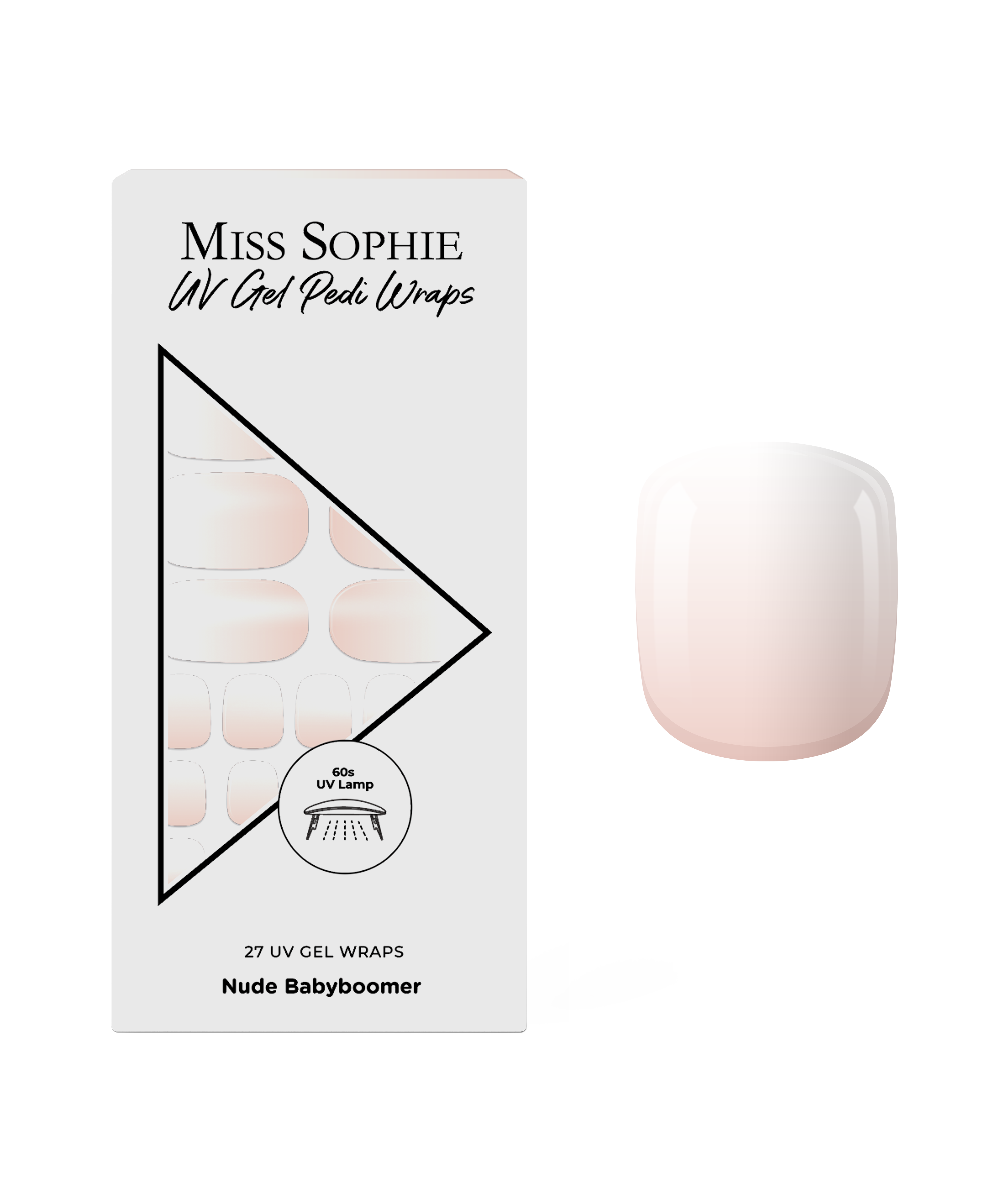 miss-sophie-nude-babyboomer-uv-pedicure-gel-wraps image 1