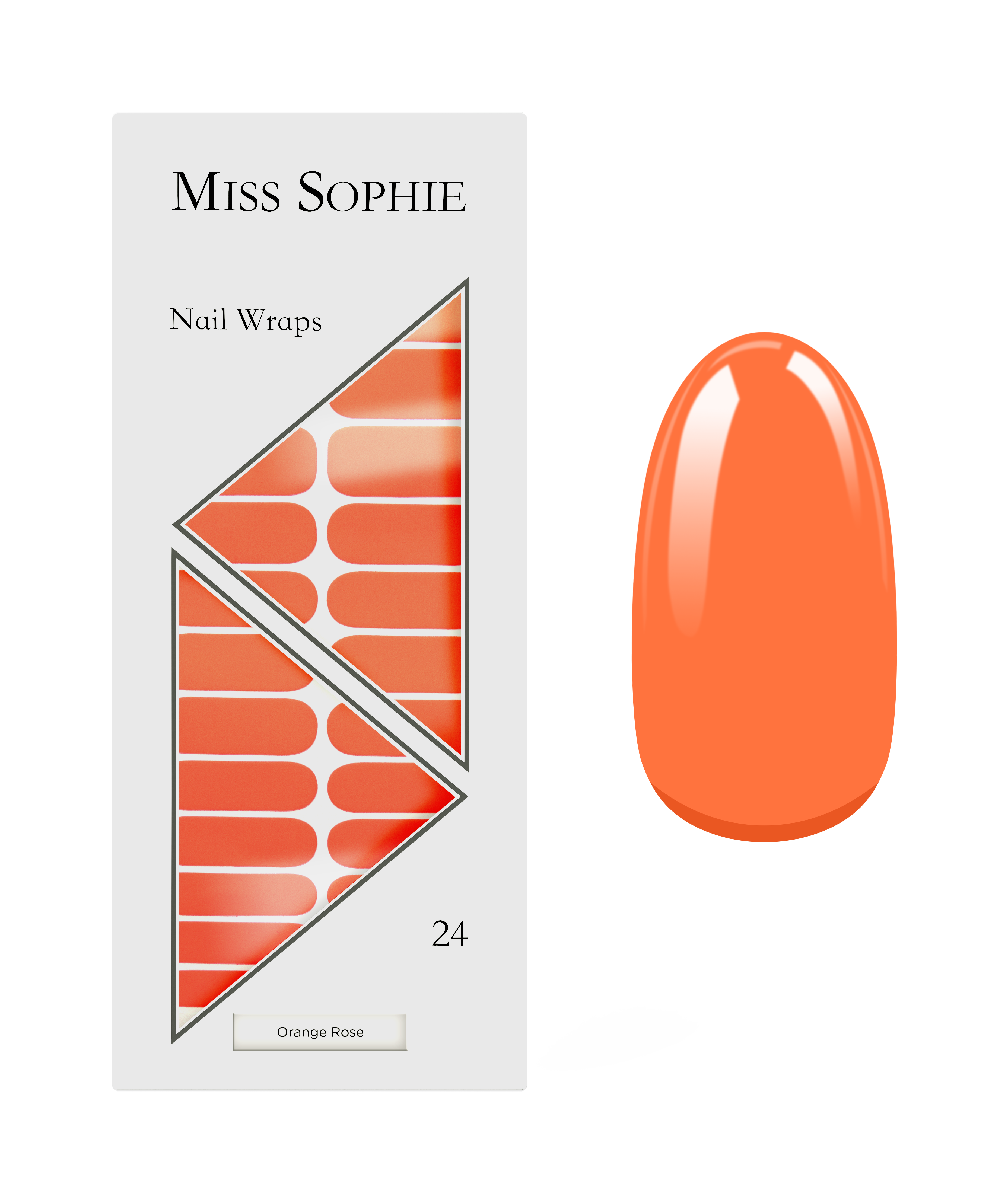 miss-sophie-orange-rose-nagelfolien-leuchtendes-orange-sommer image 1