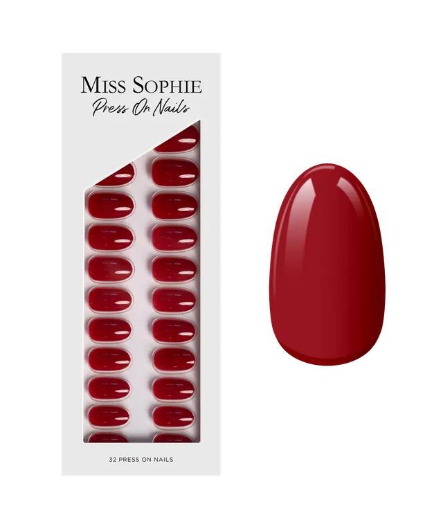 miss-sophie-paris-je-t-aime-press-on-nails-short-round image 1
