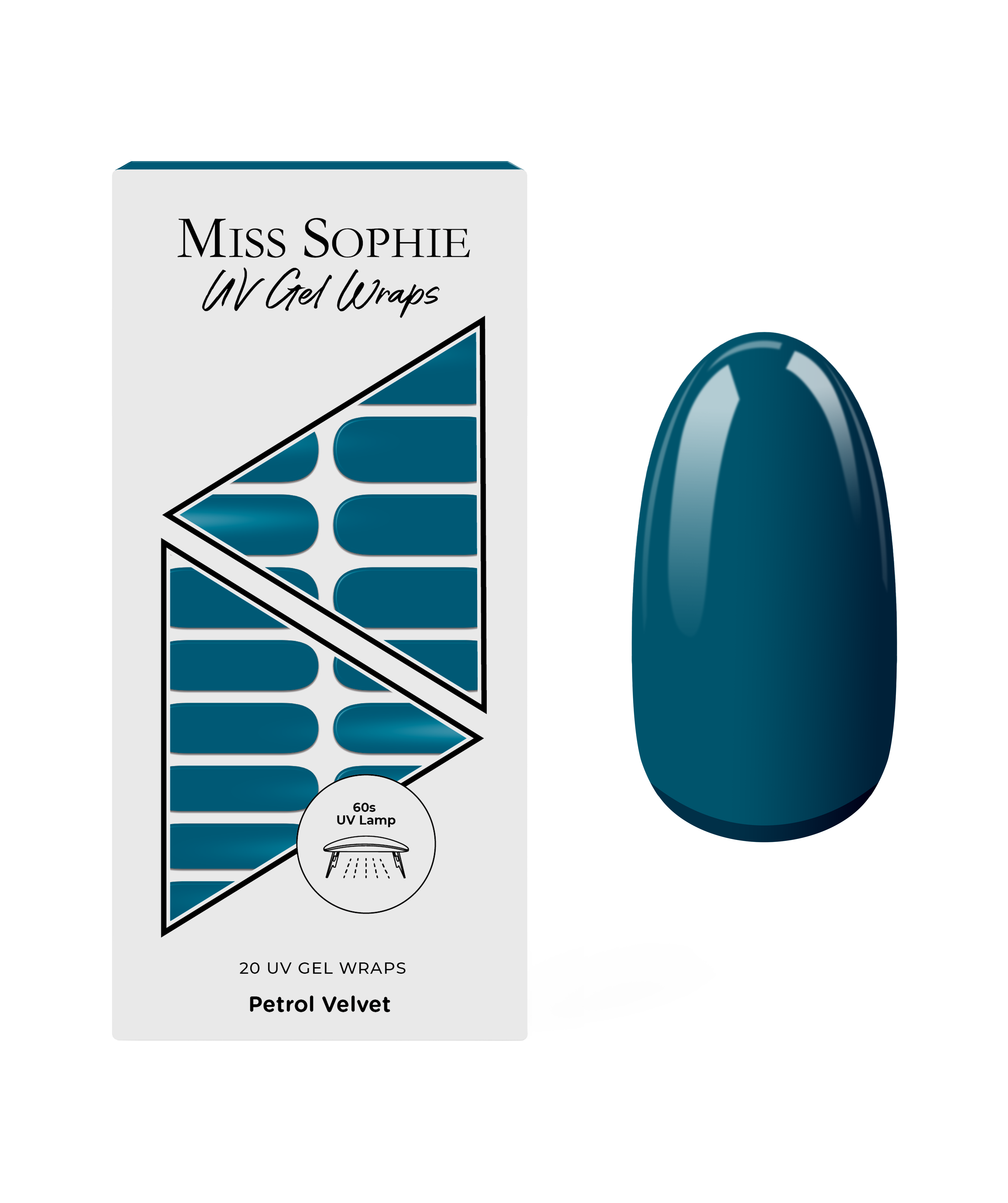 miss-sophie-petrol-velvet-uv-gel-nagelfolie-tiefes-petrol image 1