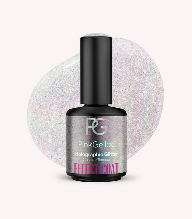 pink-gellac-effekt-coat-holographic-glitter-gel-top-coat image 1