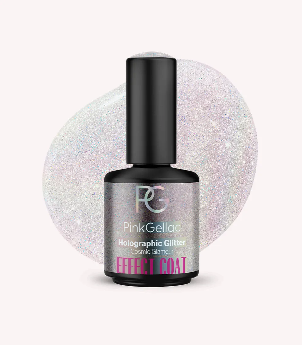 pink-gellac-effekt-coat-holographic-glitter-gel-top-coat image 1