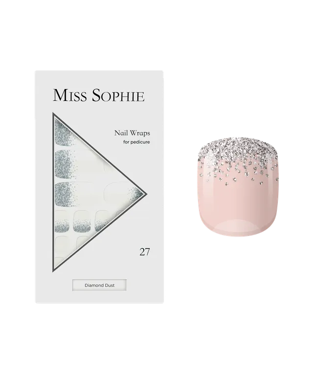 miss-sophie-diamond-dust-pedicure-nail-wraps image 1