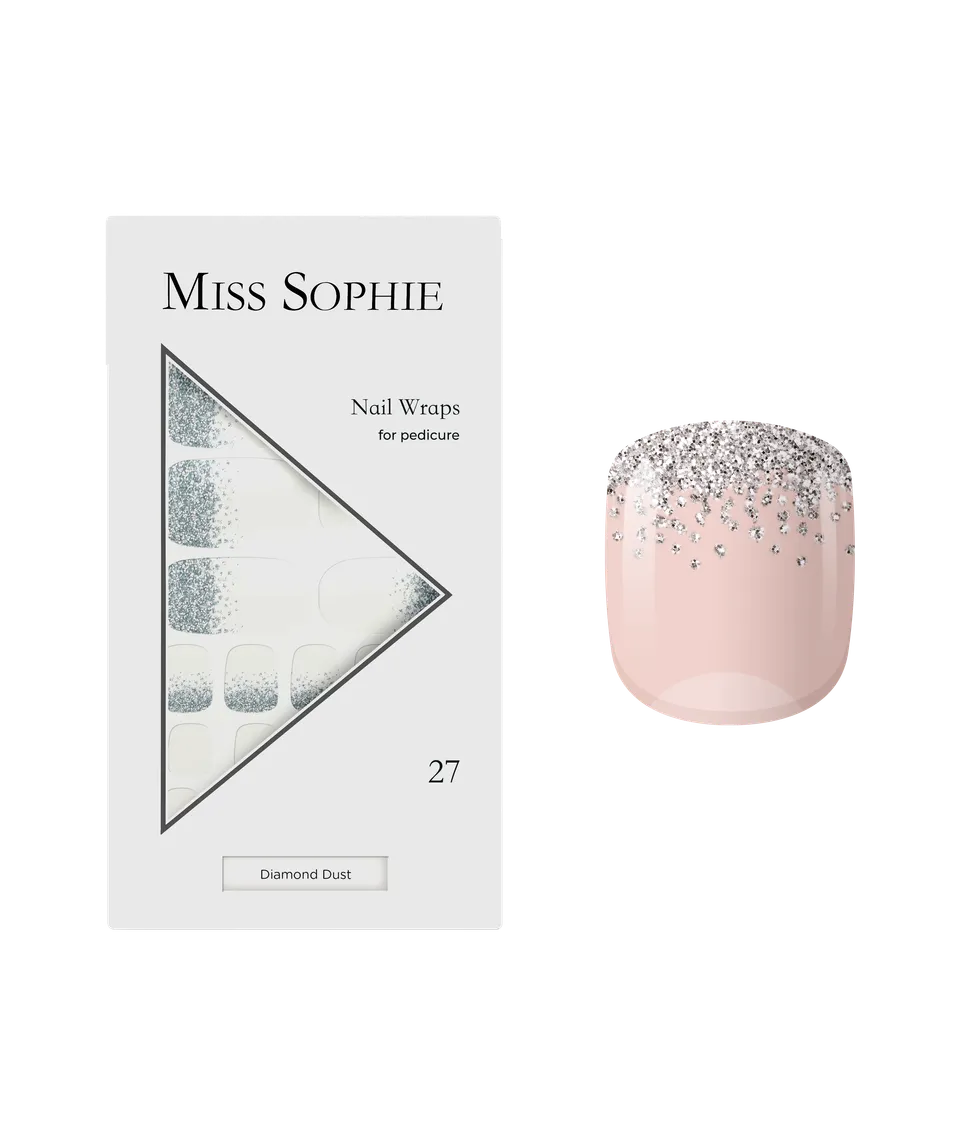 miss-sophie-diamond-dust-pedicure-nail-wraps image 1