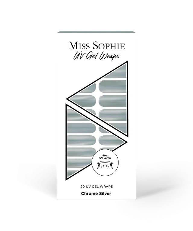 miss-sophie-chrome-silver-uv-gel-wraps image 1