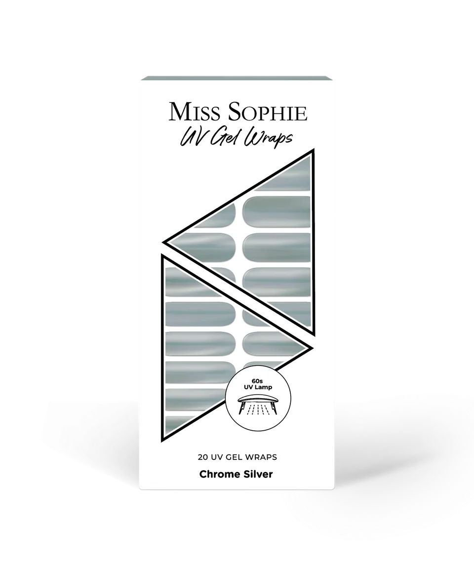 miss-sophie-chrome-silver-uv-gel-wraps image 1
