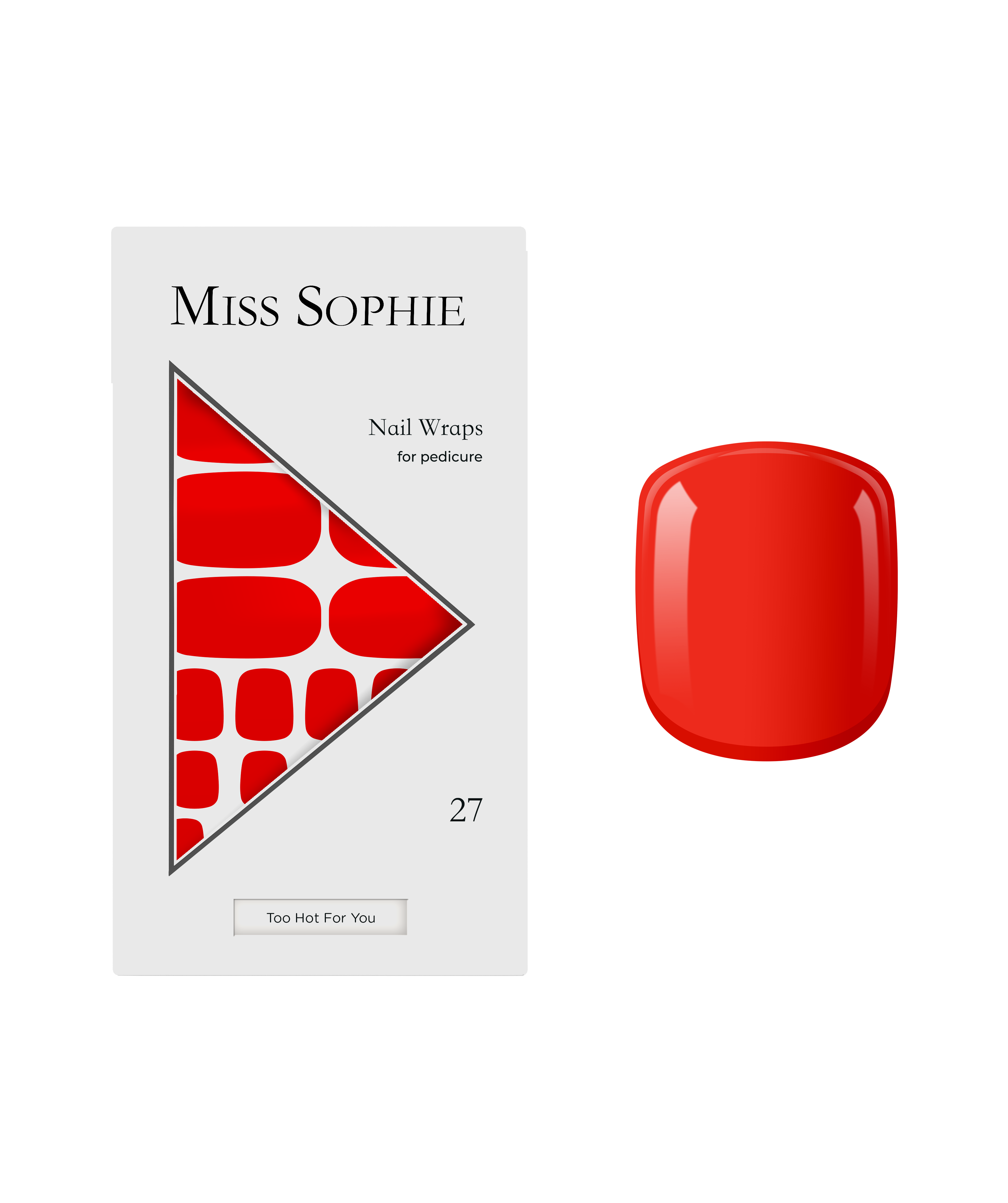 miss-sophie-too-hot-for-you-pedicure-nail-wraps image 1